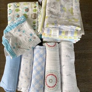 Assorted baby blankets